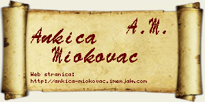 Ankica Miokovac vizit kartica